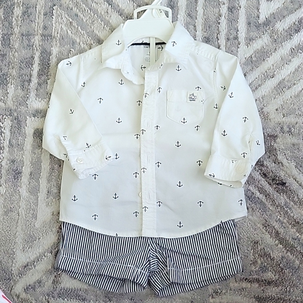 Carters baby boy set 6m